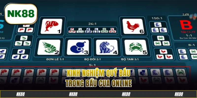 Kinh nghiệm quý báu trong Bầu Cua online