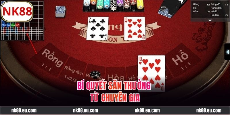 Mẹo hay giúp giành thắng lớn trong Rồng Hổ NK88